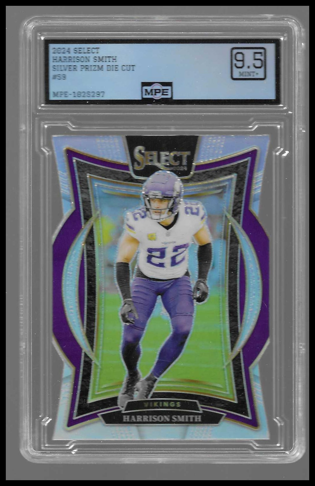 2024 Panini Select Silver Prizm Die Cut #59 Harrison Smith Mint9