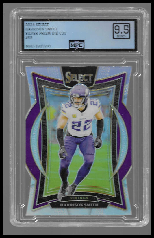 2024 Panini Select Silver Prizm Die Cut #59 Harrison Smith Mint9