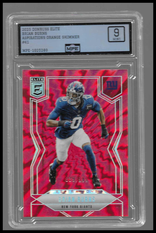 2025 Donruss Elite Aspirations Shimmer #41 Brian Burns MPE9