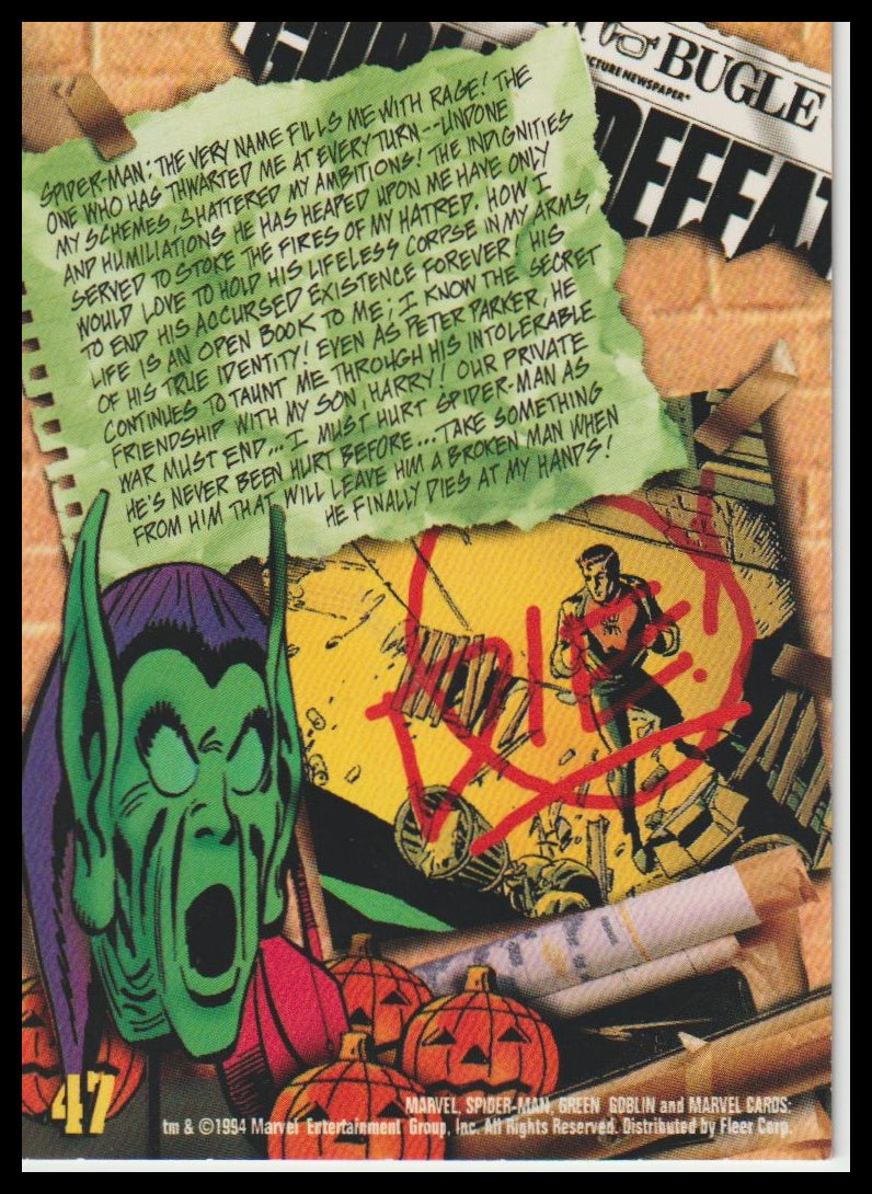 1994 Fleer The Amazing Spider-Man #47 Spider-Man
