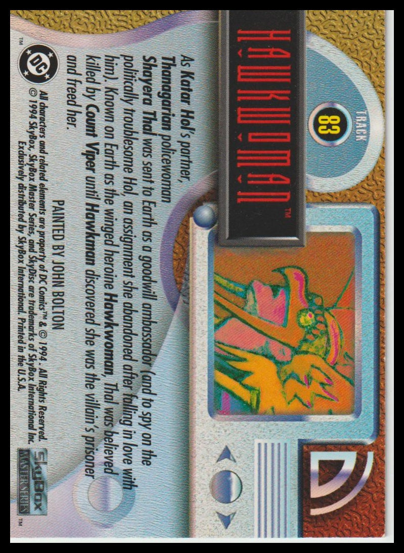 1994 SkyBox DC Master Series #83 Hawkwoman