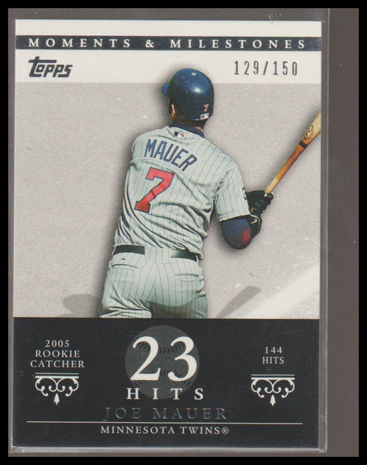 2007 Topps Moments & Milestones #114-16 Joe Mauer #/150