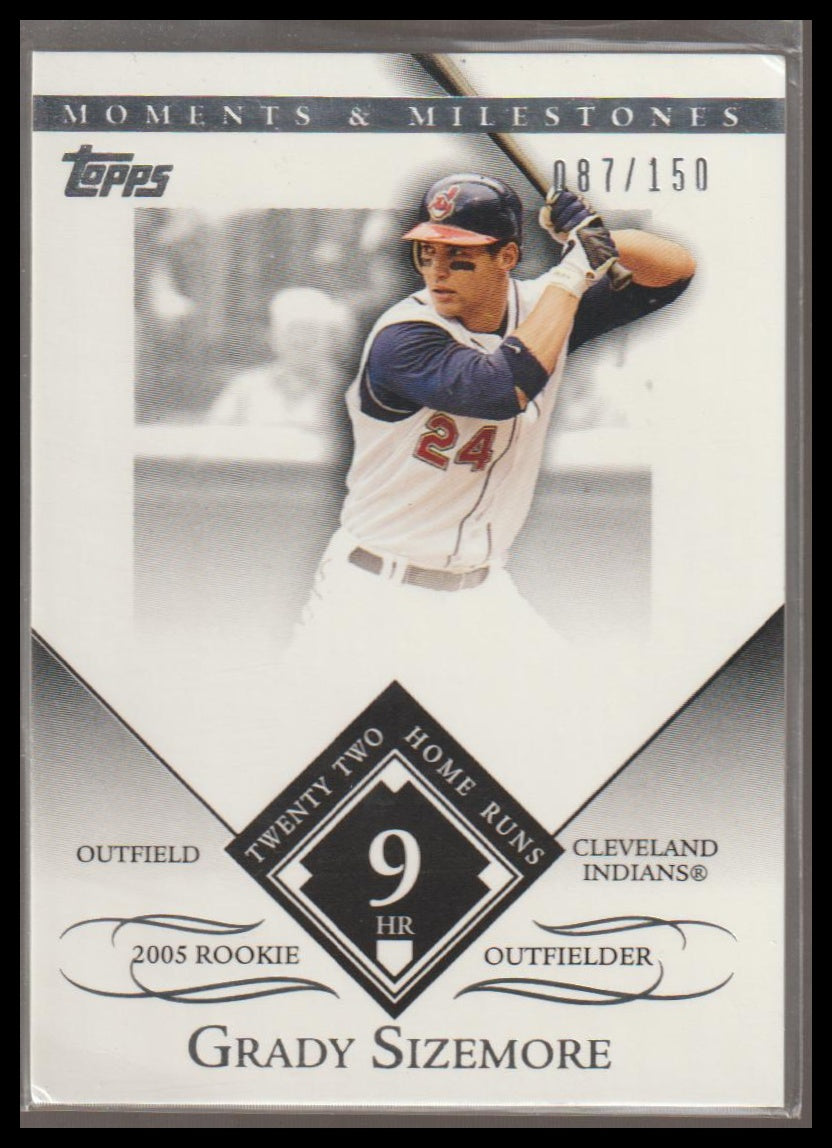 2007 Topps Moments & Milestones #125-10 Grady Sizemore #/150
