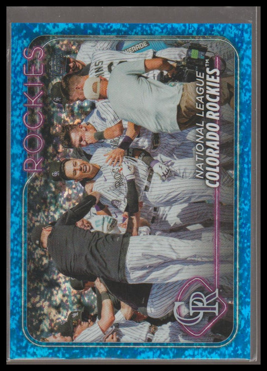 2024 Topps #526 Colorado Rockies Blue Holofoil #/999