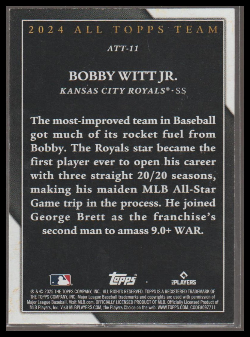 2025 Topps #ATT-11 Bobby Witt Jr. 2024 All Topps Team