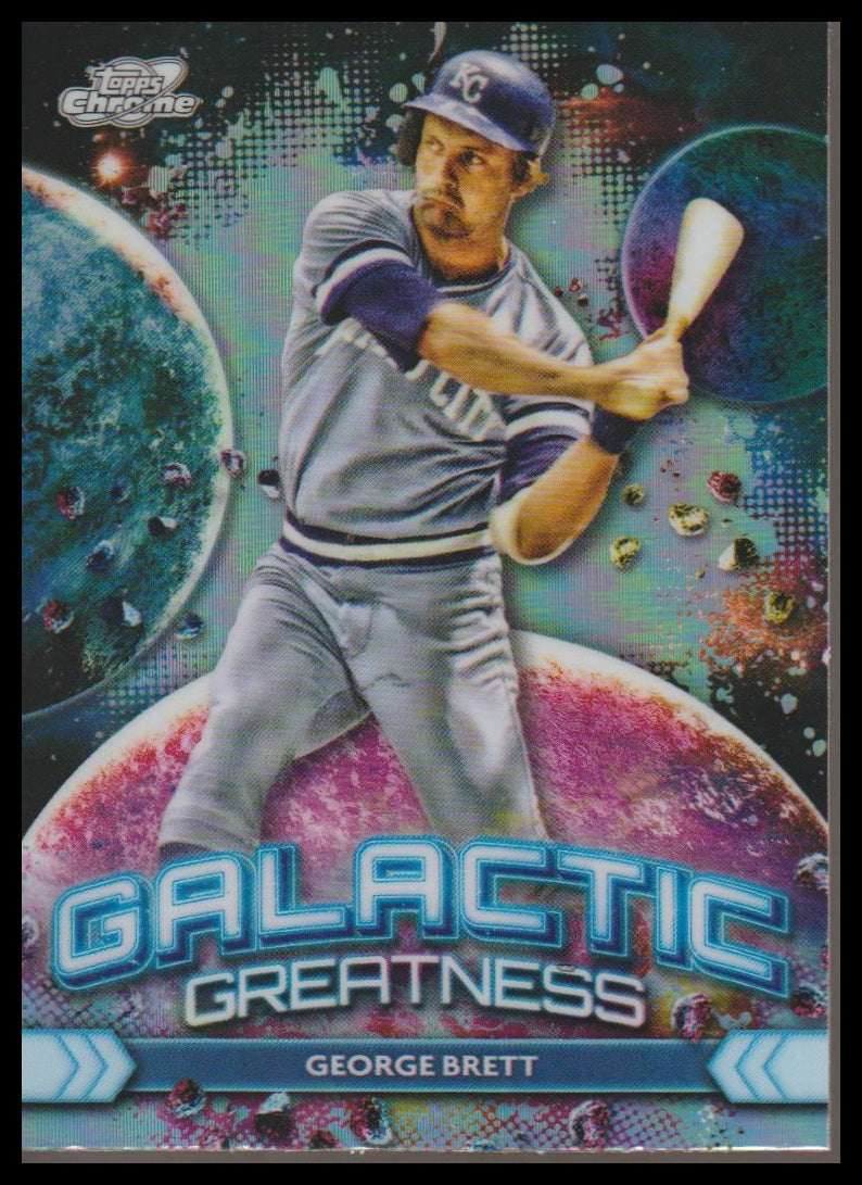 2024 Topps Chrome Cosmic #GG-7 George Brett Galactic Greatness