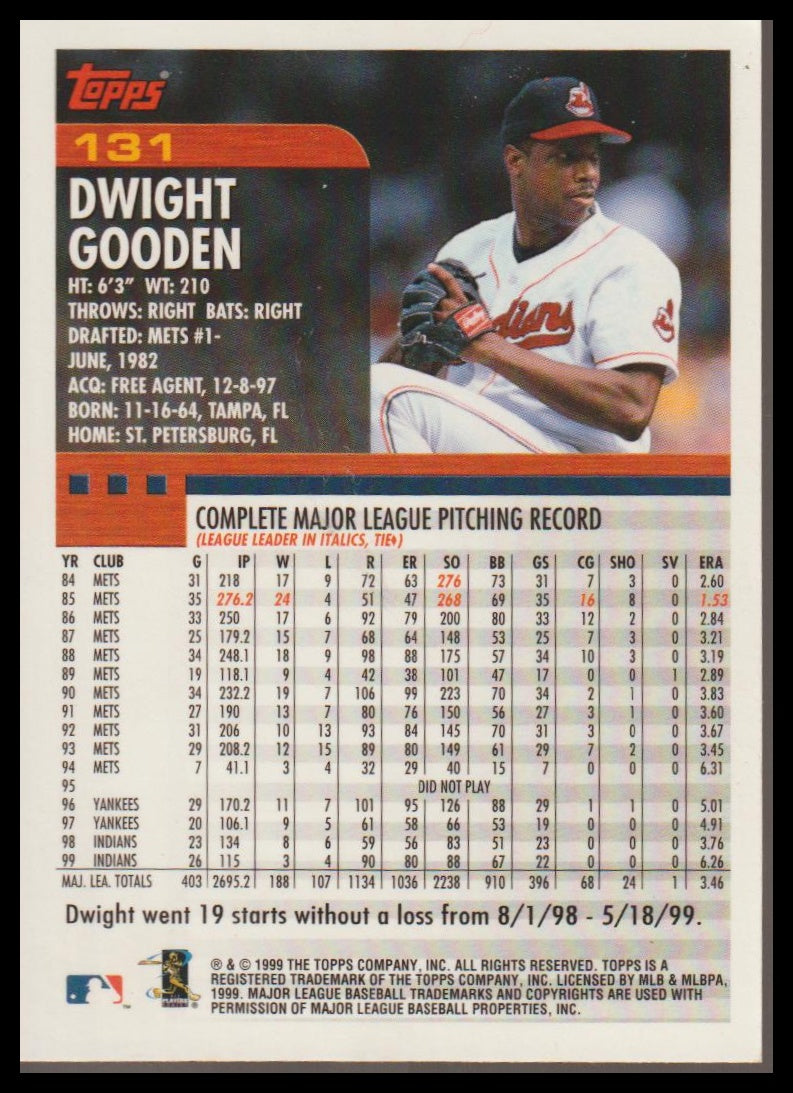 2000 Topps #131 Dwight Gooden