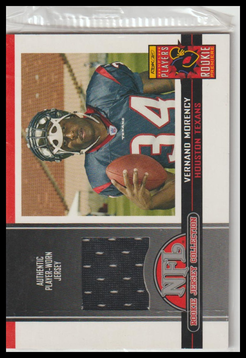 2005 Topps Total #6 Vernand Morency Rookie Jersey Collection
