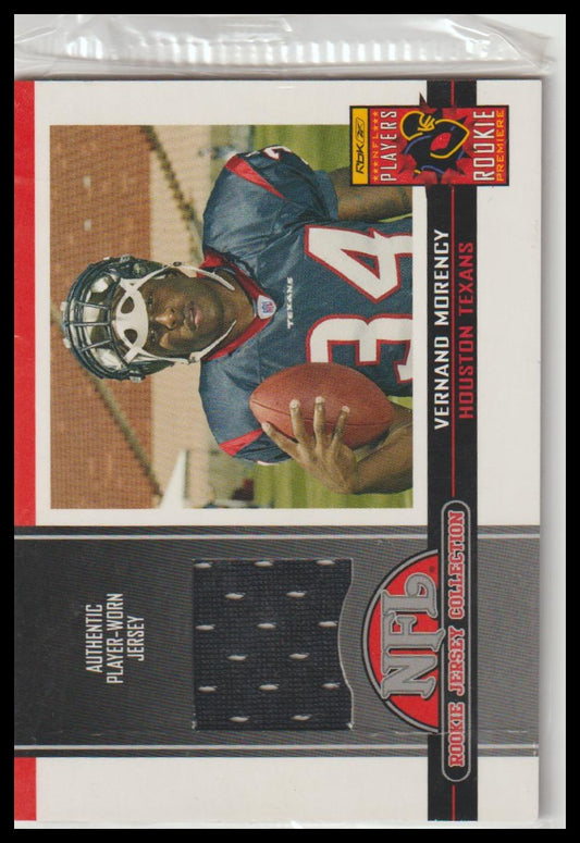 2005 Topps Total #6 Vernand Morency Rookie Jersey Collection
