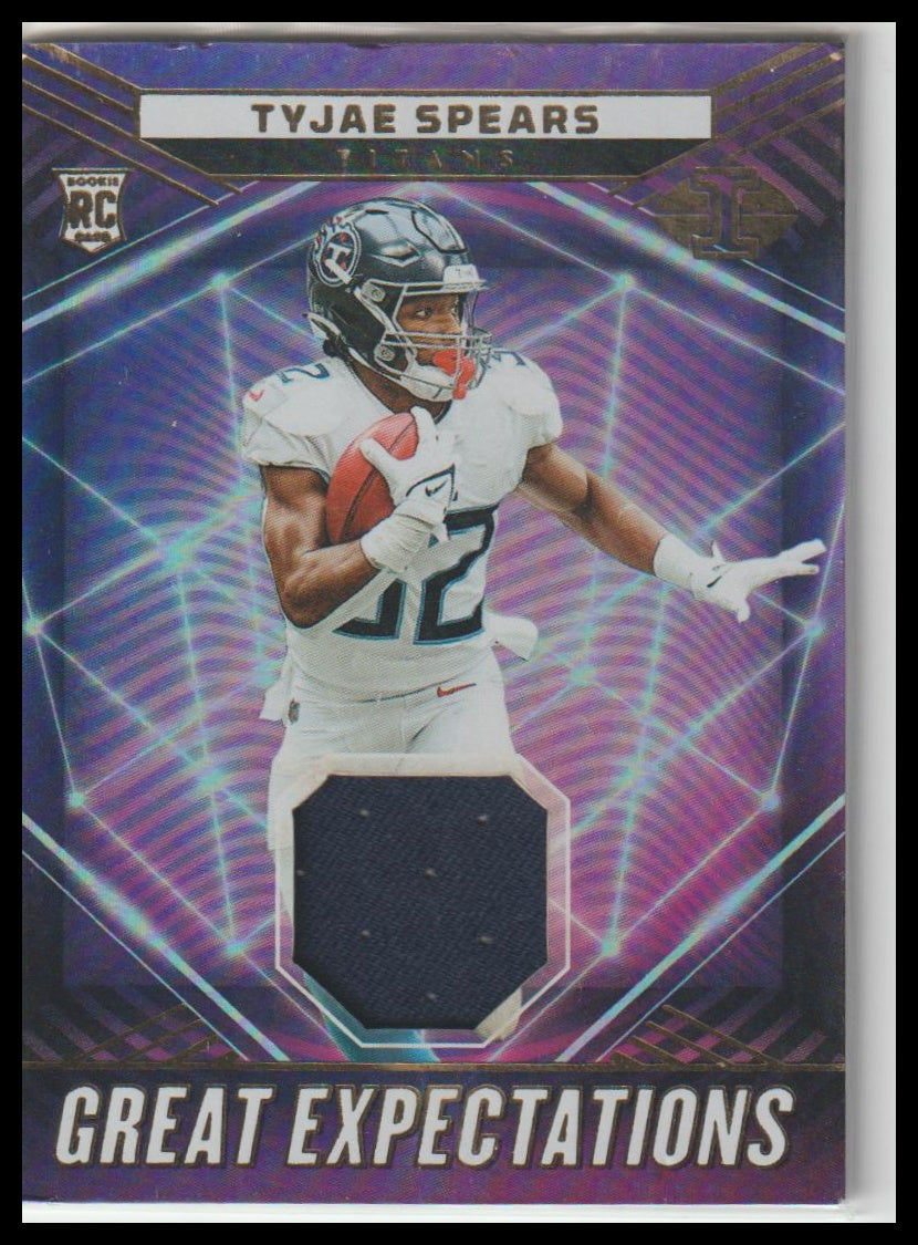 2023 Panini Illusions #GE-TSP Tyjae Spears Great Expectations Relic