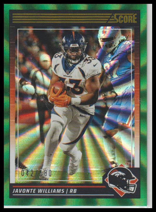 2024 Score #85 Javonte Williams Spokes #/180