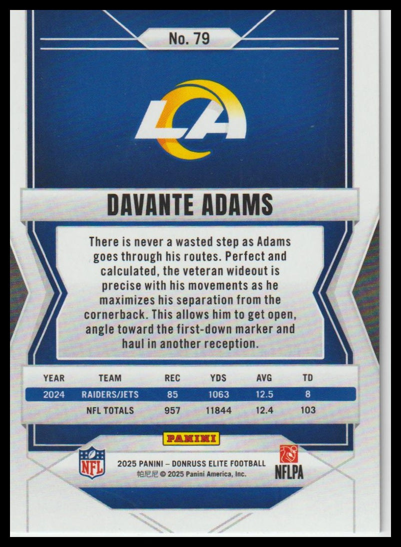 2025 Donruss Elite #79 Davante Adams