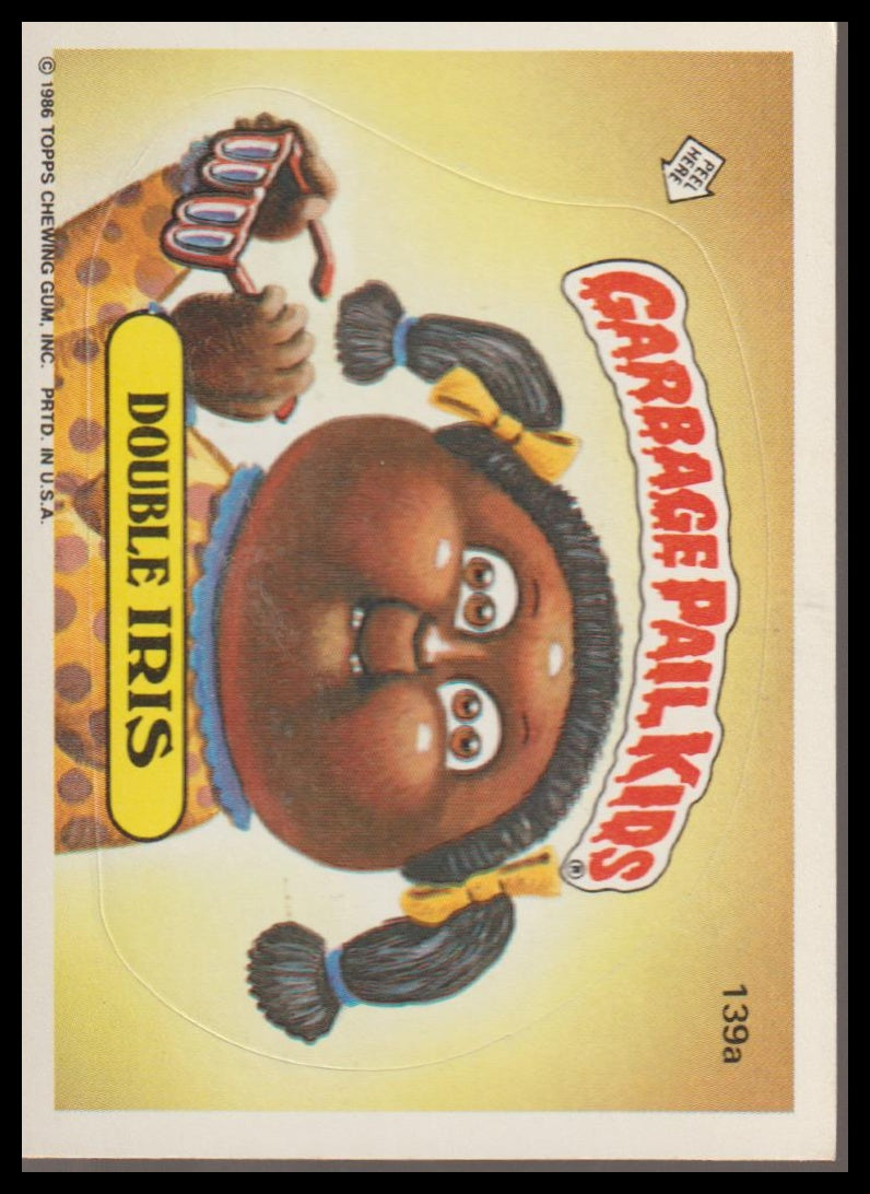 1986 Topps Garbage Pail Kids Series 4 #139a Double Iris