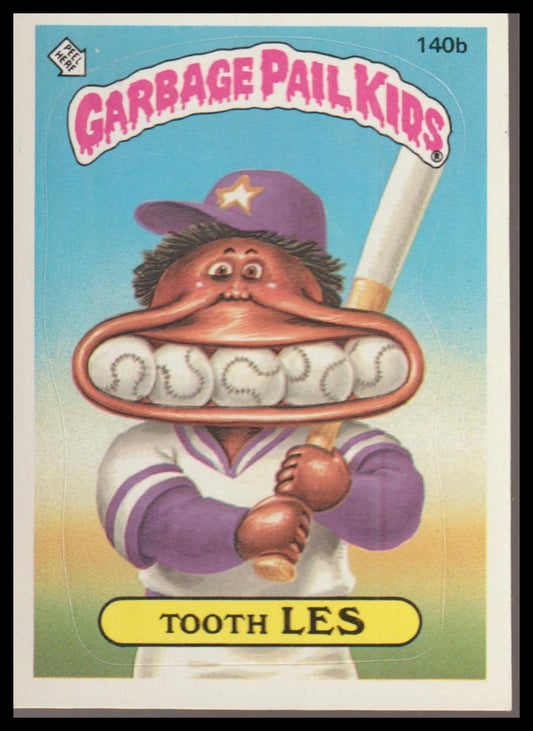 1986 Topps Garbage Pail Kids Series 4 #140b Tooth Les