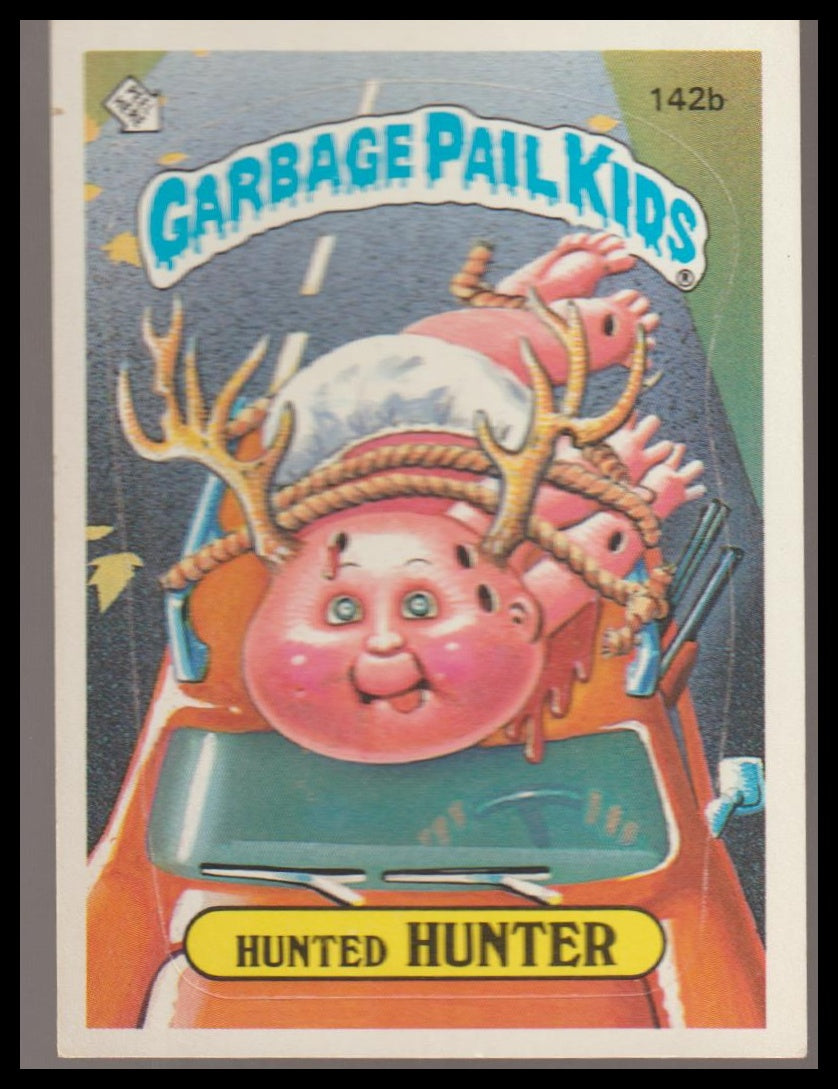 1986 Topps Garbage Pail Kids Series 4 #142b Hunted Hunter