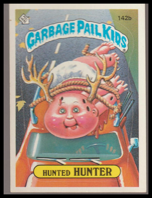 1986 Topps Garbage Pail Kids Series 4 #142b Hunted Hunter