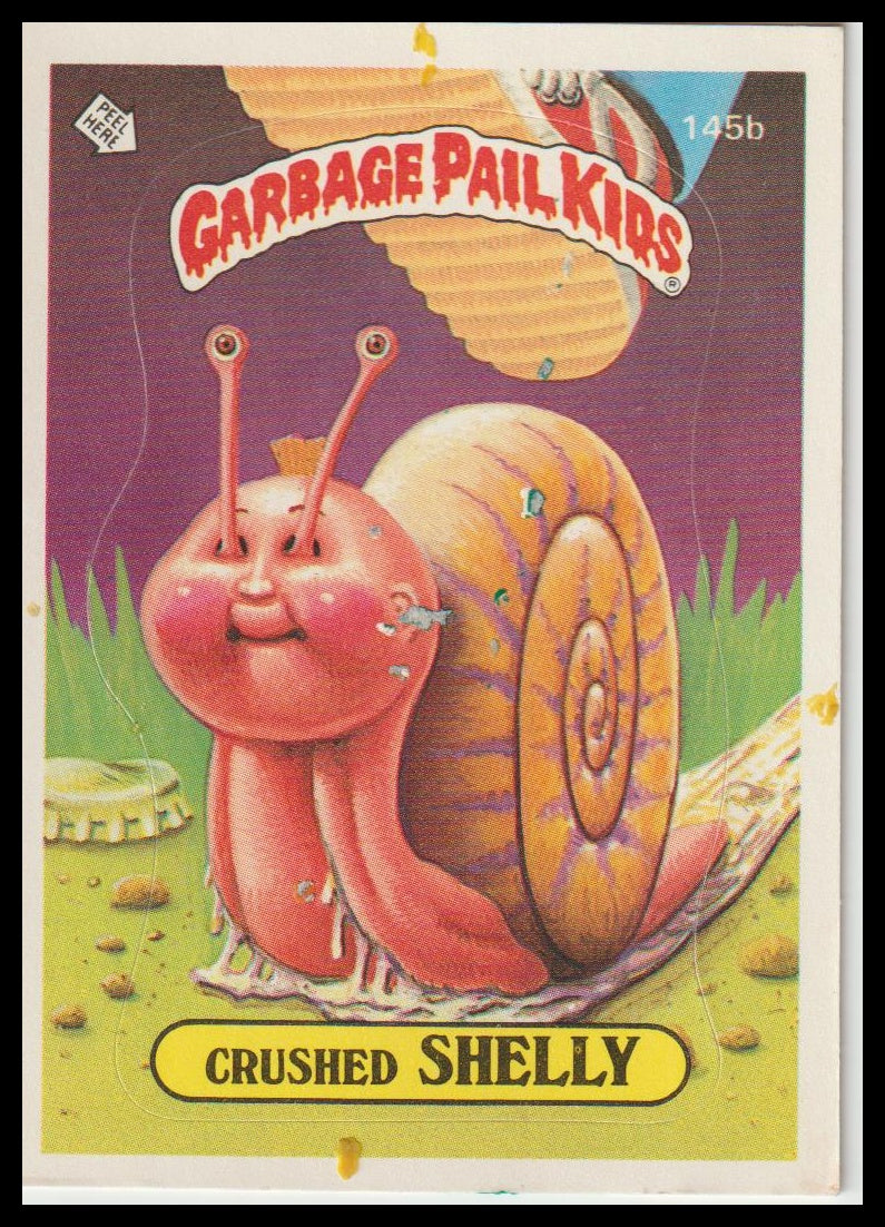 1986 Topps Garbage Pail Kids Series 4 #145b Crushed Shelly