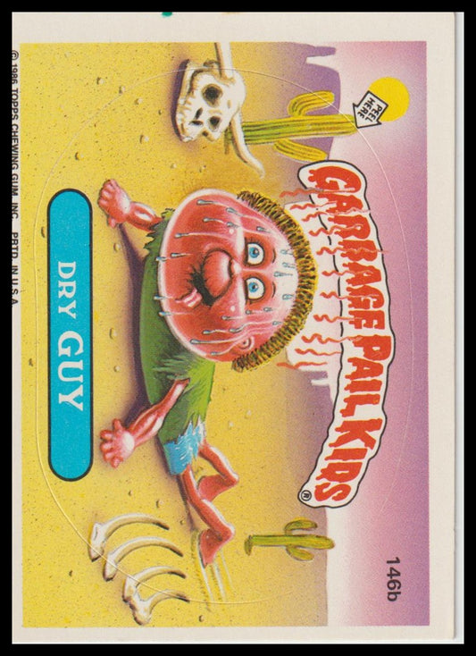 1986 Topps Garbage Pail Kids Series 4 #146b Dry Guy