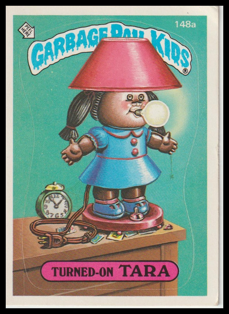 1986 Topps Garbage Pail Kids Series 4 #148a Turned-On Tara