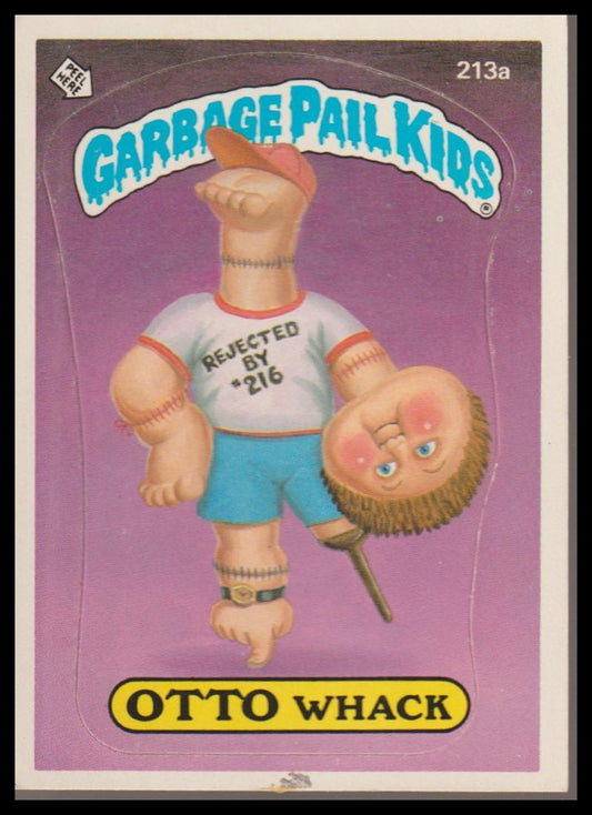 1986 Topps Garbage Pail Kids Series 6 #213a Otto Whack