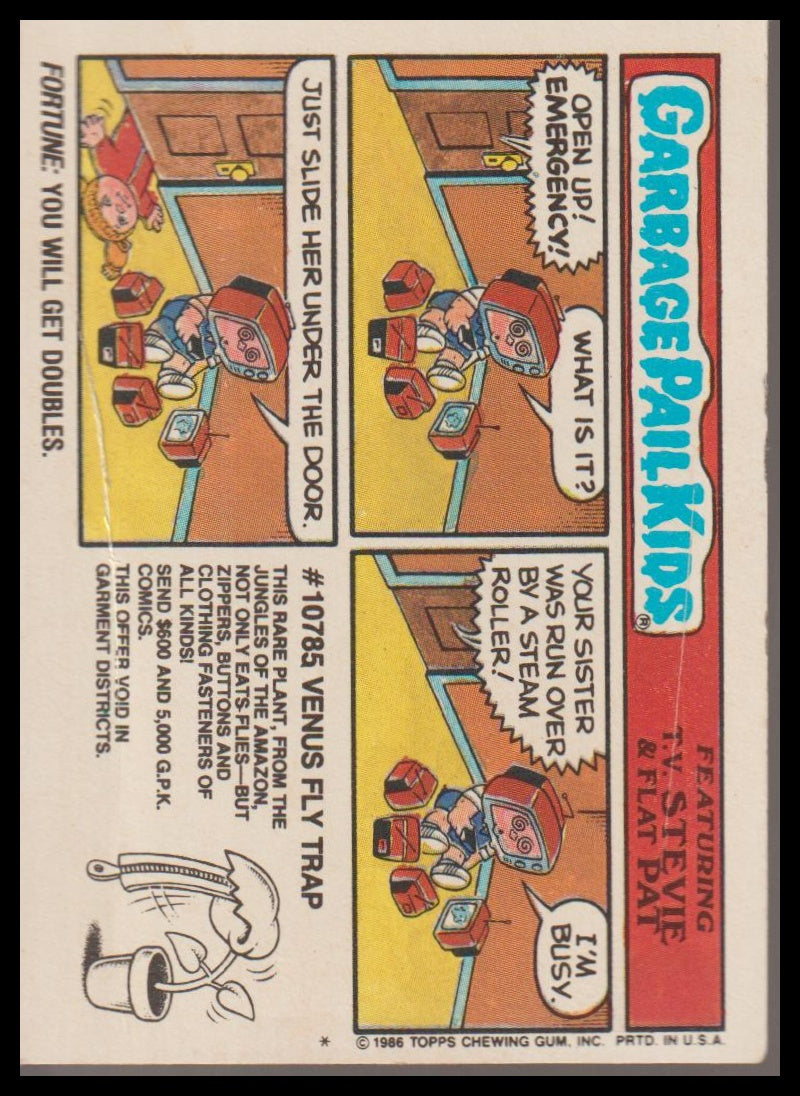 1986 Topps Garbage Pail Kids Series 6 #223a Lolly Poppy