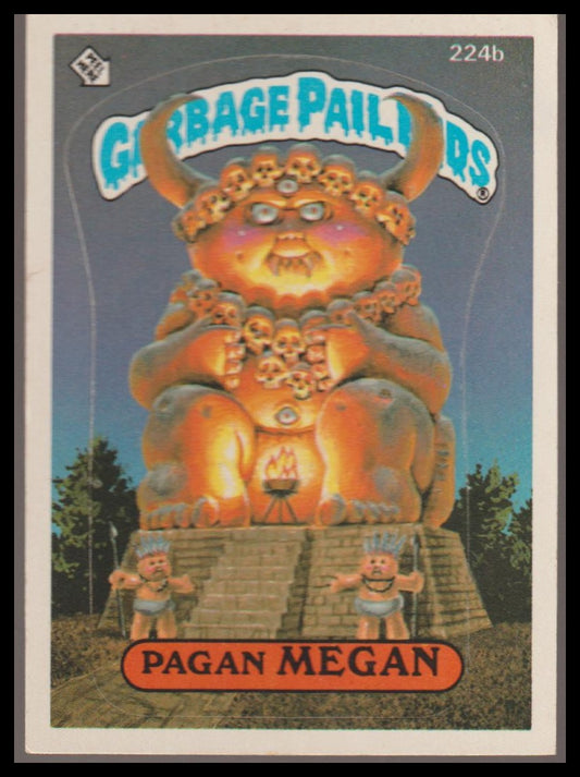 1986 Topps Garbage Pail Kids Series 6 #224b Pagan Megan