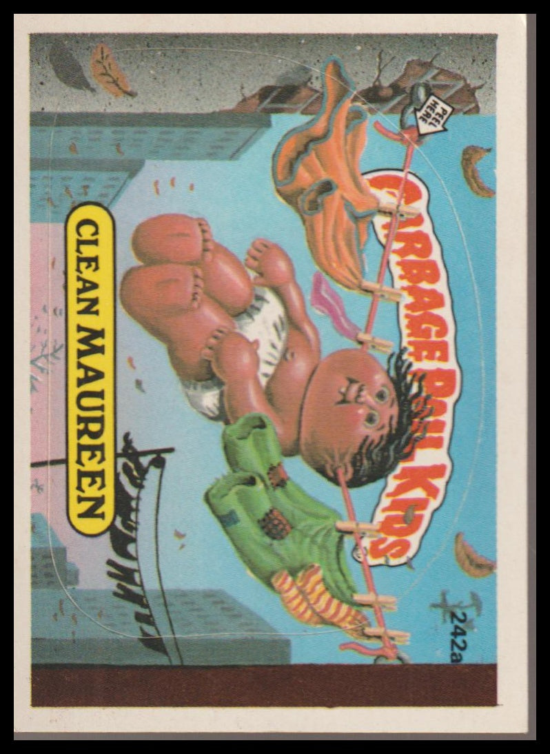 1986 Topps Garbage Pail Kids Series 6 #242a Clean Maureen
