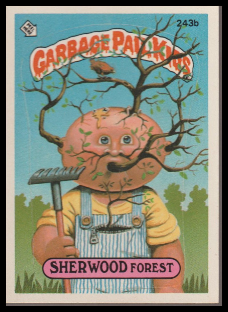 1986 Topps Garbage Pail Kids Series 6 #243b Sherwood Forest