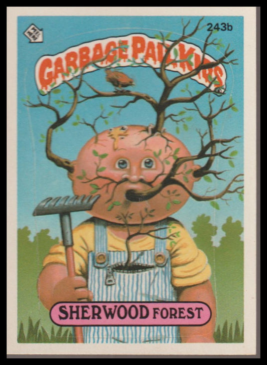 1986 Topps Garbage Pail Kids Series 6 #243b Sherwood Forest
