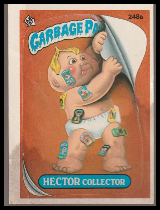 1986 Topps Garbage Pail Kids Series 6 #248a Hector Collector