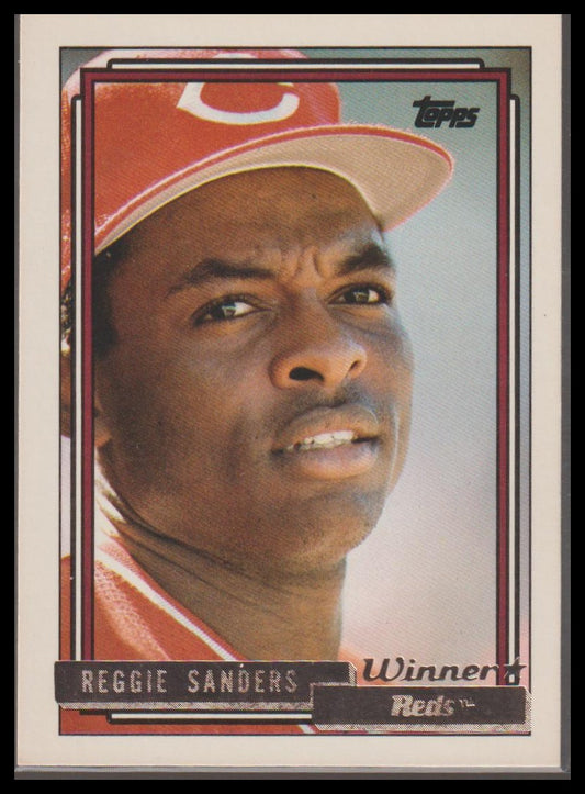 1992 Topps #283b Reggie Sanders Gold Winners