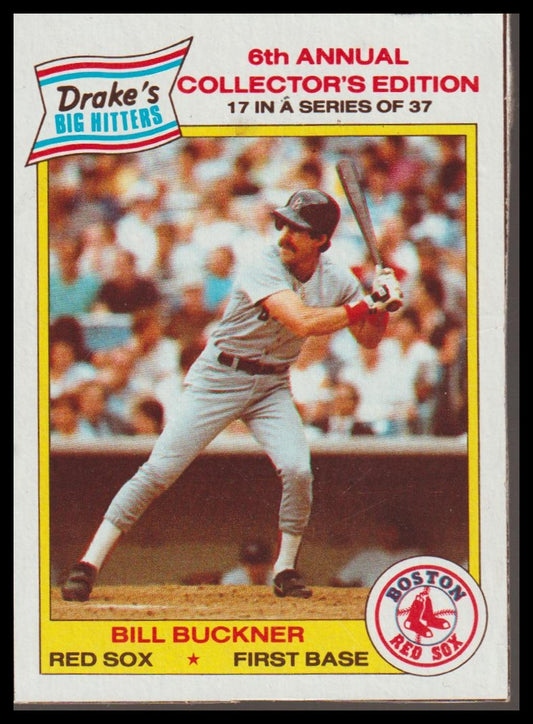 1986 Drake's Big Hitters #17 Bill Buckner