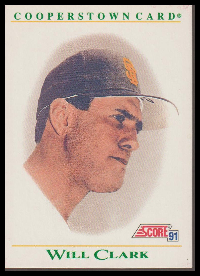 1991 Score #B6 Will Clark Cooperstown