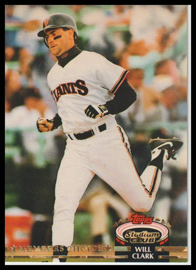 1992 Stadium Club #598 Will Clark