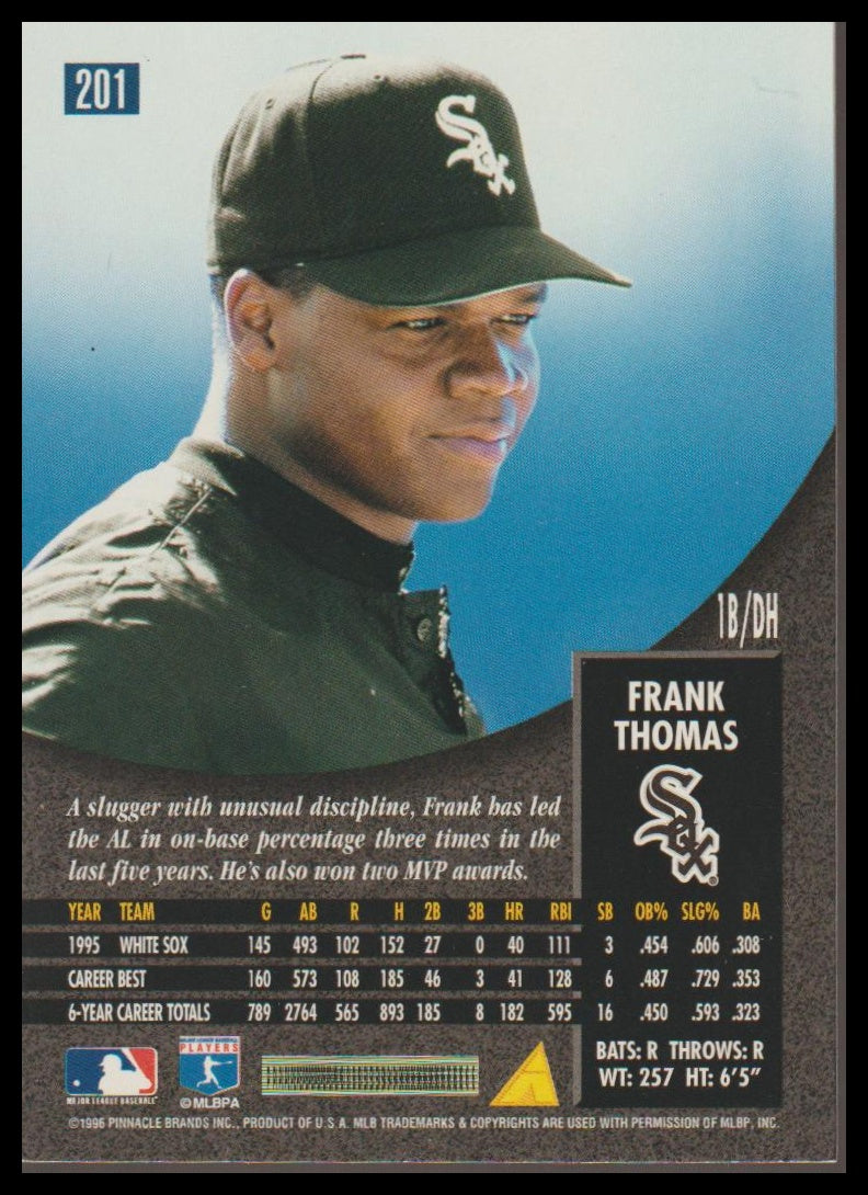 1996 Pinnacle #201 Frank Thomas
