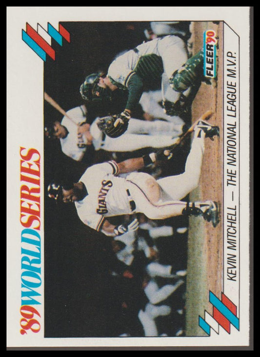 1990 Fleer #2 Kevin Mitchell - The National League World Series