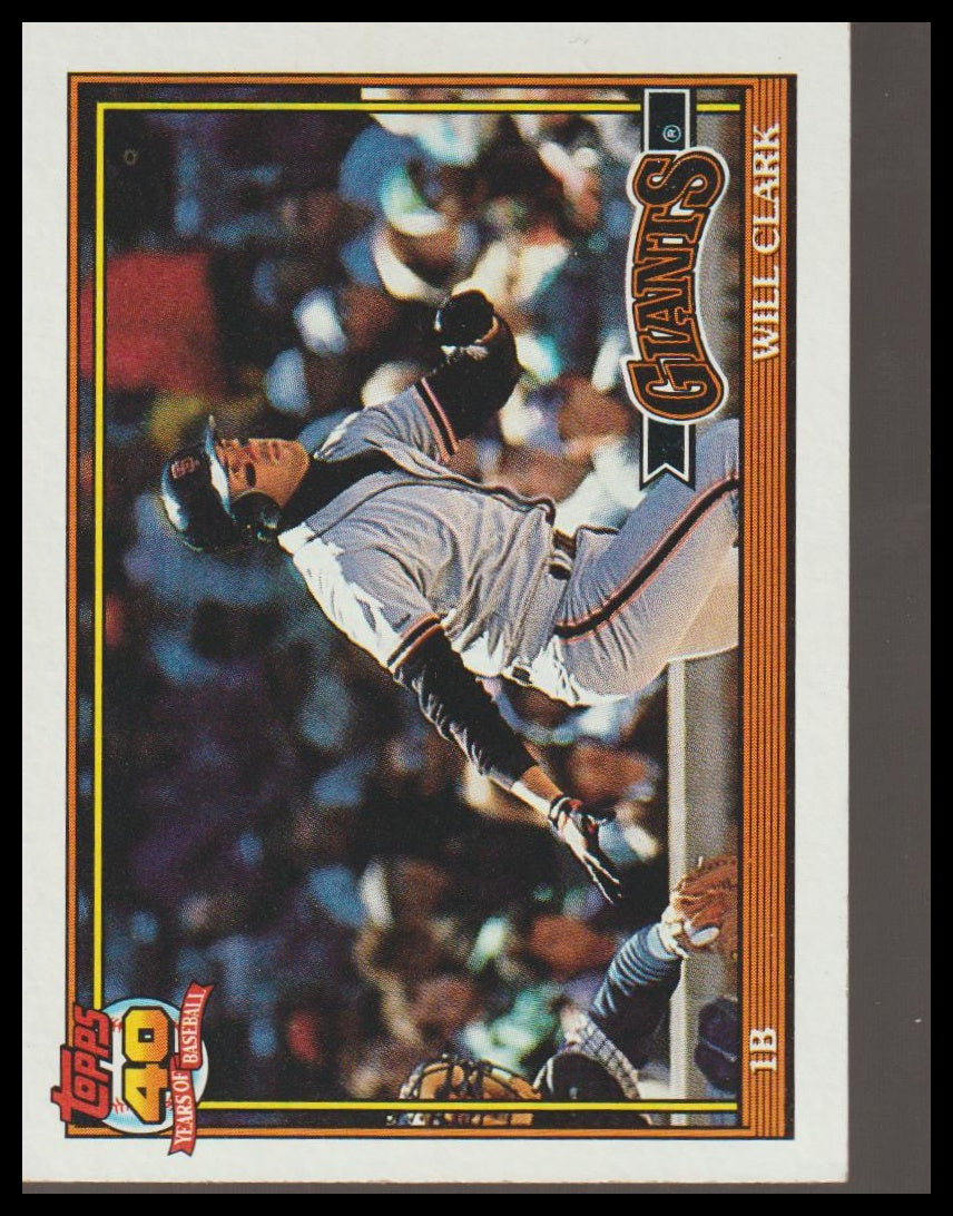 1991 Topps #500 Will Clark Collector's Edition (Tiffany)
