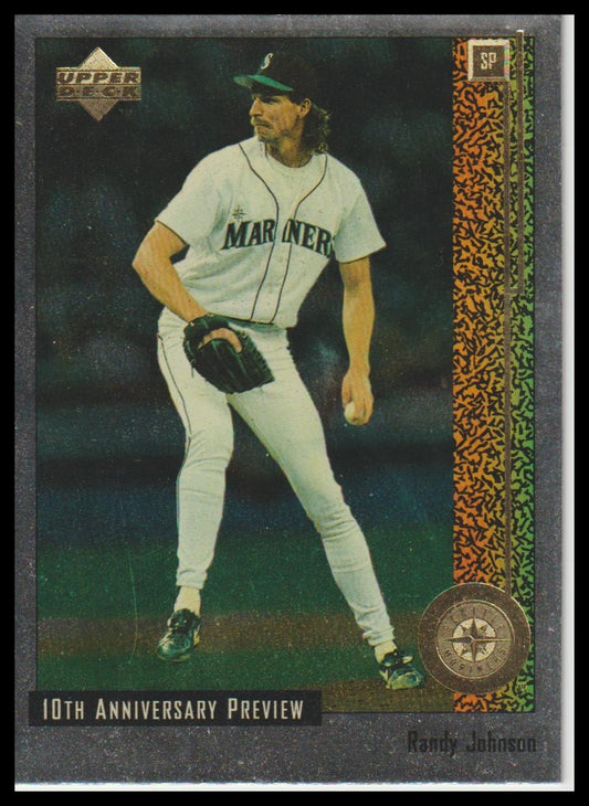 1998 Upper Deck #9 Randy Johnson 10th Anniversary Preview