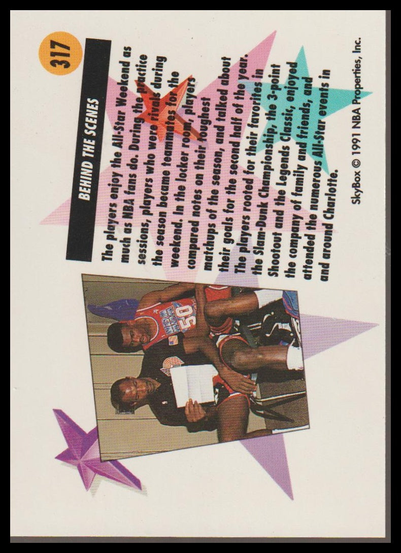 1991-92 SkyBox #317 Behind the Scenes