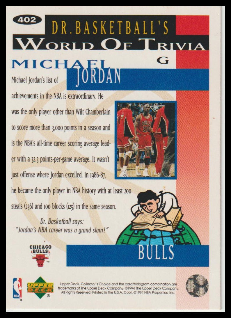 1994-95 Collector's Choice #402 Michael Jordan