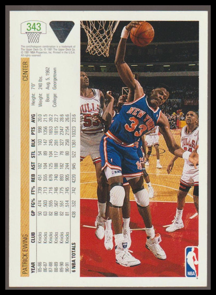 1991-92 Upper Deck #343 Patrick Ewing