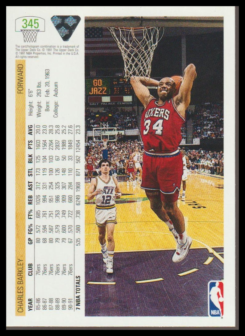 1991-92 Upper Deck #345 SIR Charles Barkley
