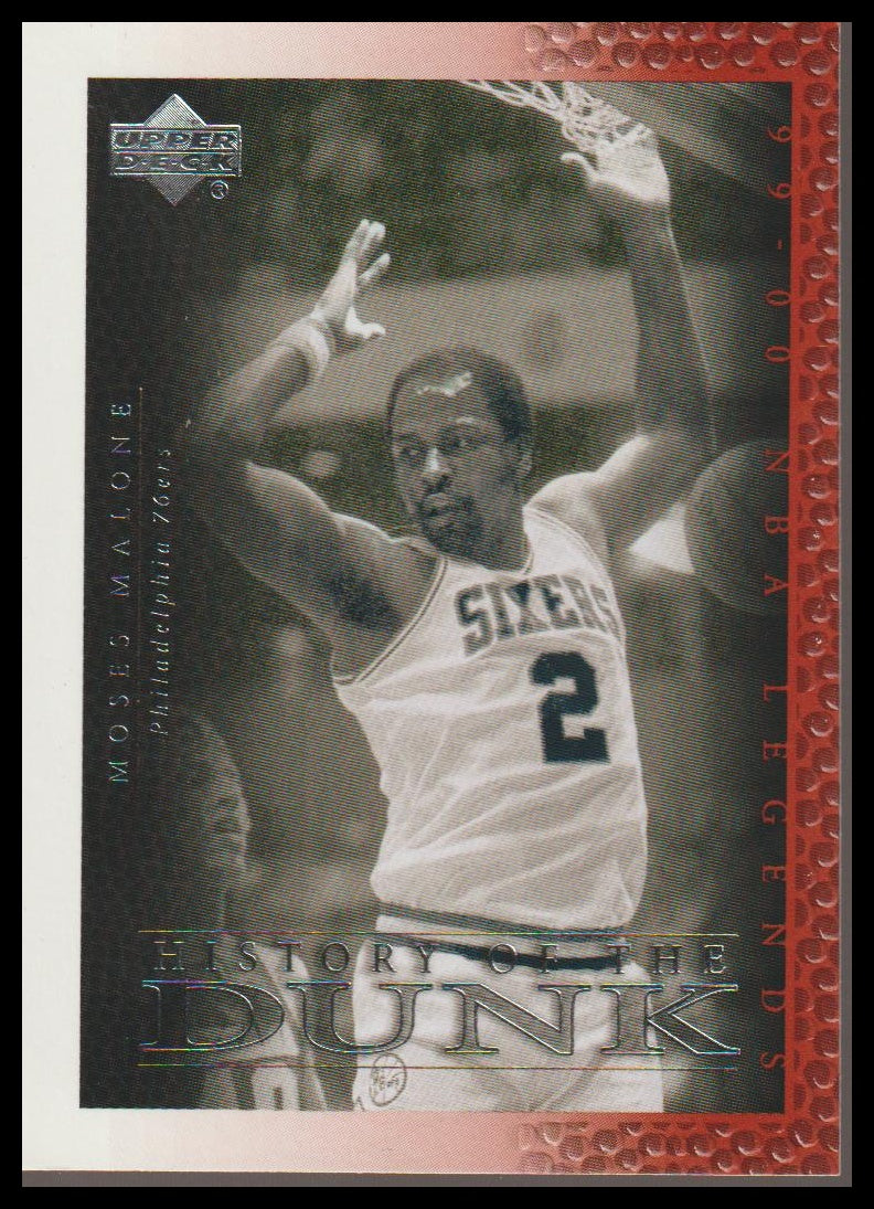 1999-00 Upper Deck Legends #59 Moses Malone History of the DUNK