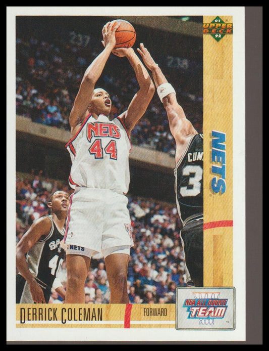 1991-92 Upper Deck #35 Derrick Coleman Rookie of the Year