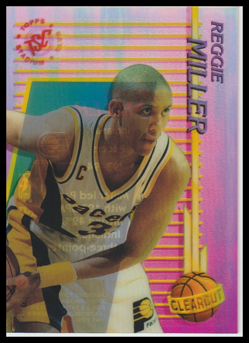 1994-95 Stadium Club #11 Reggie Miller Clear Cut