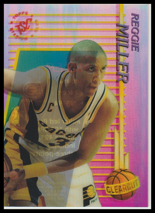 1994-95 Stadium Club #11 Reggie Miller Clear Cut