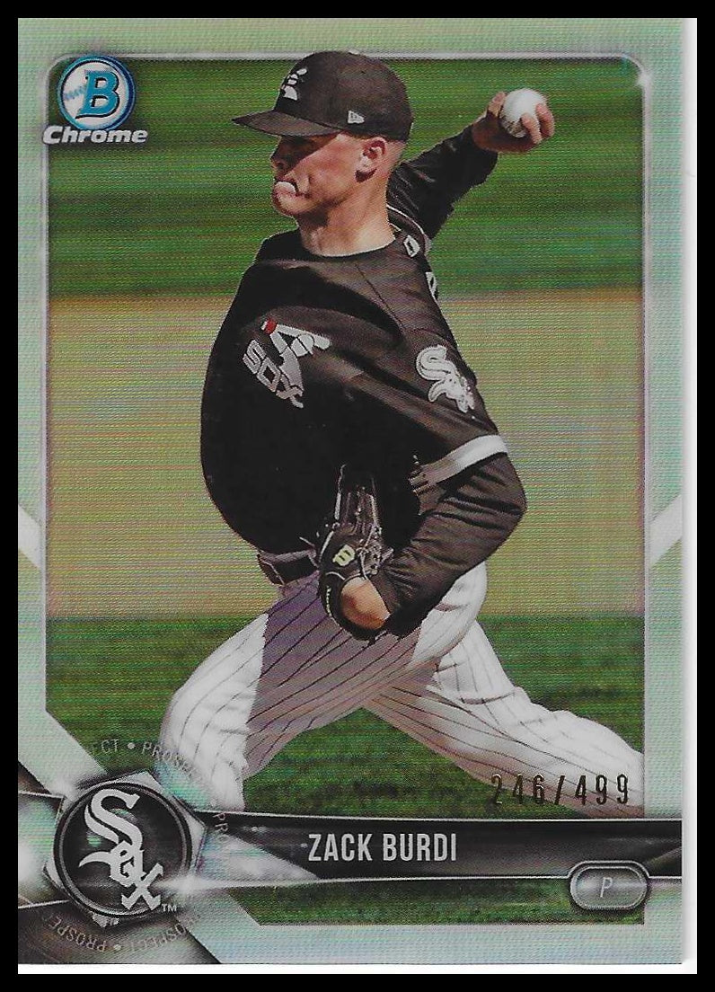 2018 Bowman Chrome #BCP224 Zack Burdi Prospects Refractor #/499