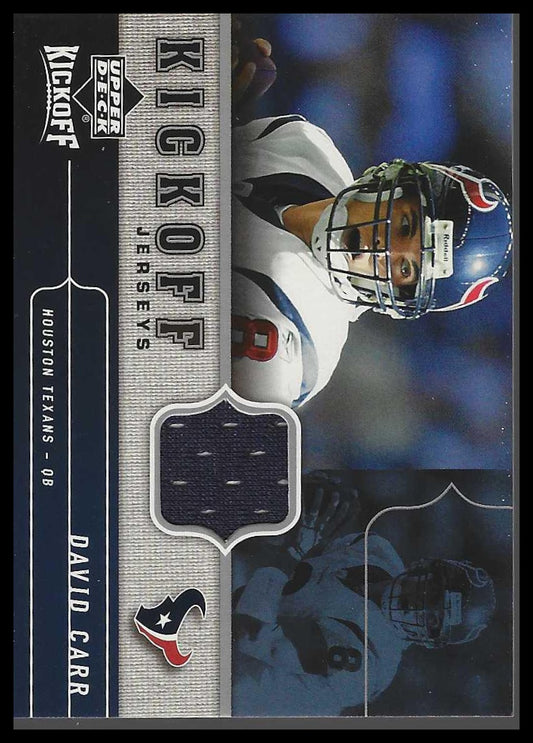2005 Upper Deck Kickoff #KJ-DA David Carr Game Jerseys