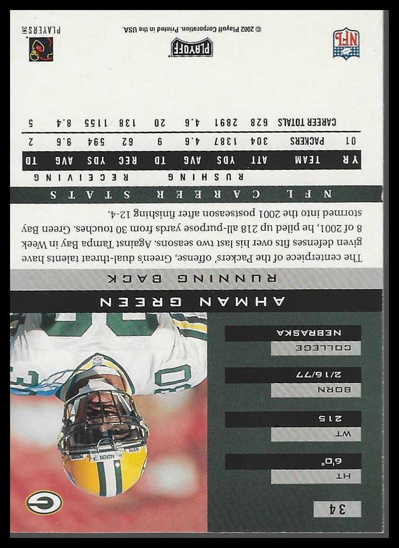 2002 Playoff Honors #34 Ahman Green