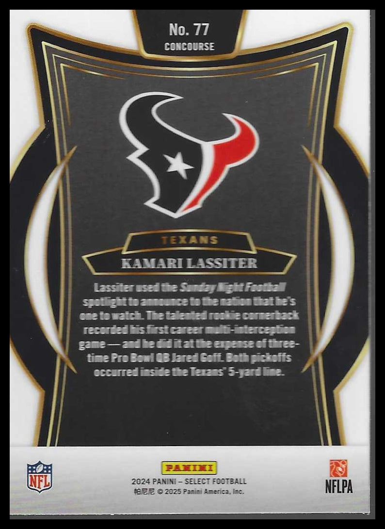 2024 Panini Select #77 Kamari Lassiter